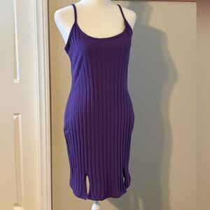 NEW Purple BodyCon Ribbed Dress